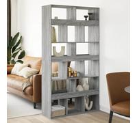 FUDUGEHMIOFWFJJ Libreria Grigio Sonoma 100x33x187.5 cm Bookshelf in Truciolato Wood, Modern Tall Bookcase with 5 Shelves for Living Room & Office Storage, Sturdy & Spacious Furniture