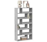 FUDUGEHMIOFWFJJ Libreria Grigio Sonoma 100x33x187.5 cm Bookshelf in Truciolato Wood, Modern Tall Bookcase with 5 Shelves for Living Room & Office, Sturdy Storage Furniture for Home Decor