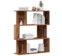 FUDUGEHMIOFWFJJ Libreria in Legno Antico 80x24x96 cm in Legno Multistrato - Elegant Wooden Bookcase with 5 Shelves, Rustic Home Library Furniture for Living Room & Office Storage