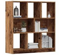 FUDUGEHMIOFWFJJ Libreria in Legno Antico 97.5x29.5x100 cm - Modern Bookshelf with Vintage Design, Multilayer Wood for Living Room Office Storage, Sturdy & Spacious Shelving Unit