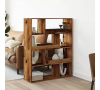 FUDUGEHMIOFWFJJ Libreria Legno Antico 100x33x125.5 cm in Legno Multistrato - Rustic Wood Bookshelf for Living Room Office Sturdy Storage Shelf with 5 Shelves - Vintage Style Furniture for Home Decor