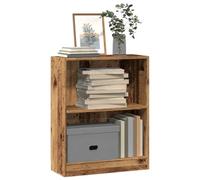 FUDUGEHMIOFWFJJ Libreria Legno Antico 60x24x76 cm in Truciolato, Rustic Wooden Bookcase with Open Shelves for Living Room & Bedroom, Durable Multilayer Wood Storage Shelf for Books DVDs Decor