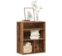 FUDUGEHMIOFWFJJ Libreria Legno Antico 60x30x71,5 cm - Scaffale Libri Moderno in Truciolato Resistente, Ideale per Soggiorno e Camera da Letto, Facile da Pulire e Montare con Design Elegante