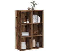 FUDUGEHMIOFWFJJ Libreria Legno Antico 66x30x98 cm, Credenza Multistrato, Rustic Wood Bookcase with 4 Shelves, Vintage Storage Cabinet for Living Room, Office, Entryway