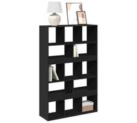 FUDUGEHMIOFWFJJ Libreria Nera 100x33x156.5 cm in Truciolato, Modern Black Bookshelf for Living Room & Office, Sturdy Wooden Shelf with 5 Adjustable Shelves, Space-Saving Storage Furniture