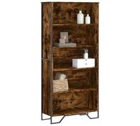 FUDUGEHMIOFWFJJ Libreria Rovere Fumo Bookshelf 80x31x169 cm in Chipboard, Modern Rustic Wooden Shelf for Living Room & Bedroom, Sturdy Storage Unit with 5 Shelves, Easy Assembly Home Decor Furniture