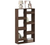 FUDUGEHMIOFWFJJ Libreria Rovere Marrone 100x33x175 cm in Legno Multistrato, Modern Bookcase with 5 Shelves for Living Room & Office, Sturdy Wooden Storage Shelf for Books & Decor