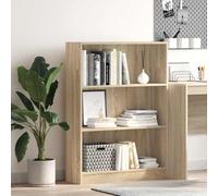FUDUGEHMIOFWFJJ Libreria Rovere Sonoma 80x24x109 cm in Legno Multistrato - Modern Bookcase with 5 Shelves for Living Room Bedroom Durable Engineered Wood Storage Furniture for Books, Decor & Media