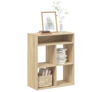 FUDUGEHMIOFWFJJ Libreria Rovere Sonoma Bookshelf 66x31x80 cm in Multilayer Wood for Living Room & Office, Sturdy Durable Particle Board, Elegant Storage Solution for Books, Plants & Decor Items