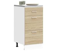 FUDUGEHMIOFWFJJ mobile cucina dispensa,dispensa cucina,armadietto,Armadio Inferiore Rovere Sonoma 40x46x81,5 cm Legno MultistratoPer l'uso in cucina