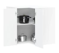 FUDUGEHMIOFWFJJ mobile pensile cucina,pensili,ensili da forno,pensile cucina scolapiatti,Pensile da Cucina ad Angolo Porto Bianco Lucido in TruciolatoPer l'uso in cucina