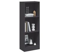 FUDUGEHMIOFWFJJ Modern 3-Tier Grey Bookshelf 40x24x109 cm Engineered Wood Storage Shelf for Living Room & Office Minimalist Design with 3 Spacious Shelves for Books, Decor & Collectibles