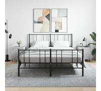 FUDUGEHMIOFWFJJ Modern Nightstand Set of 2, Gray Cement Finish Engineered Wood Bedside Tables with Storage Shelf and Metal Legs, 40x40x50cm for Bedroom Living Room