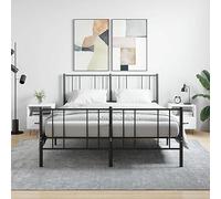 FUDUGEHMIOFWFJJ Modern Nightstands Set of 2, White Bedside Tables with Drawer and Shelf, Engineered Wood Bedroom Furniture 40x35x47.5 cm for Living Room and Bedside Storage