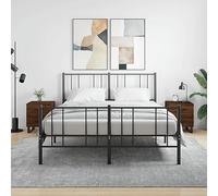 FUDUGEHMIOFWFJJ Modern Nightstands Set of 2 with Drawers, Brown Oak Engineered Wood Bedside Tables 40x35x47.5cm, Storage Cabinet for Bedroom Living Room