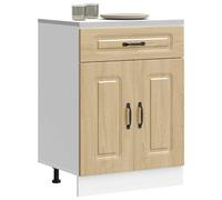 FUDUGEHMIOFWFJJ pensile bagno sospesi,ensili da forno,vetrina cucina da parete,Base da Cucina Kalmar Rovere Sonoma in Legno MultistratoPer l'uso in cucina