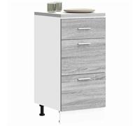 FUDUGEHMIOFWFJJ pensile cucina sospeso,mobili bagno sospesi,Armadio Inferiore Grigio Sonoma 40x46x81,5 cm Legno MultistratoPer l'uso in cucina