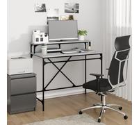 FUDUGEHMIOFWFJJ Scrivania Grigio Sonoma 100x50x90 cm - Ufficio Moderna con Ripiano, Design Industriale in Legno Multistrato e Ferro, Scrivania Computer per Casa Ufficio, Spaziosa e Resistente