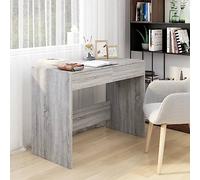 FUDUGEHMIOFWFJJ Scrivania Grigio Sonoma 101x50x76,5 cm in Truciolato, per Casa e Ufficio con 2 Cassetti, Tavolo Robusto e Stabile per Computer, Scrivania Moderna Facile da Pulire