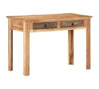 FUDUGEHMIOFWFJJ Scrivania in Legno Massello 110x50x75 cm per Ufficio e Casa, Scrittoio Rustico con Piano Spazioso, Design Moderno Resistente, Ideale per Lavoro e Studio