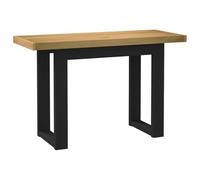FUDUGEHMIOFWFJJ Scrivania NOAIN in Legno Massello di Pino 120x50x75 cm con Gambe a U, Scrivania per Ufficio e Casa, Tavolo da Lavoro Resistente Durevole, Design Rustico e Moderno