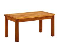 FUDUGEHMIOFWFJJ Stylish Acacia Wood Garden Side Table 70x40x36 cm, Weather-Resistant Outdoor Coffee Table for Patio, Balcony or Terrace, Natural Oil Finish, Unique Wood Grain, Easy Assembly