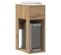 FUDUGEHMIOFWFJJ Supporto per Computer a Torre con Cassetto in Rovere 30x44x74 cm - Mobile PC con Ampio Spazio, Materiale Resistente e Design Multifunzionale per Ufficio e Casa