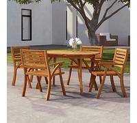 FUDUGEHMIOFWFJJ Tavolo da Giardino 150x90x75 cm in Legno Massello di Acacia - Tavolo da Esterno Resistente alle Intemperie - Ideale per Pranzi all'Aperto e Cene in Giardino con Famiglia e Amici