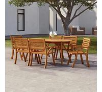 FUDUGEHMIOFWFJJ Tavolo da Giardino 200x90x75 cm in Legno Massello di Acacia, Tavolo da Esterno Resistente alle Intemperie, Ideale per Pranzi all'Aperto e Cene in Giardino con Famiglia e Amici