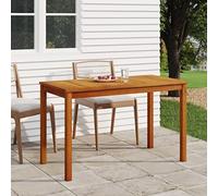 FUDUGEHMIOFWFJJ Tavolo da Giardino in Legno Massello d'Acacia 110x55x67 cm, Elegant Outdoor Dining Table for Garden Patio, Durable Weather-Resistant Wooden Table with Stable Frame & Robust Top