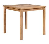 FUDUGEHMIOFWFJJ Tavolo da Giardino in Legno Massello di Teak 80x80x77 cm, Resistente agli Agenti Atmosferici, Finitura a Base d'Acqua, Perfetto per Cucina, Patio e Outdoor, Design Moderno e Robusto