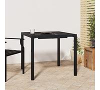 FUDUGEHMIOFWFJJ Tavolo da Giardino Moderno 80x80 cm in Acciaio Antracite con Design a Rete, Tavolo da Esterno Resistente per Patio e Terrazza, Ideale per Pranzi all'Aperto e Decorazione