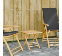 FUDUGEHMIOFWFJJ Tavolo da Giardino Pieghevole Bambù 45x45x45 cm - Tavolino Esterno Portatile per Terrazza, Balcone, Giardino - Design Ventilato, Leggero e Durevole, Facile da Riporre e Trasportare