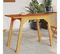 FUDUGEHMIOFWFJJ Tavolo da Pranzo da Giardino in Legno Massello Acacia 110x56x75 cm, Tavolo da Esterno Resistente e Facile da Pulire, Ideale per Patio Terrazza e Giardino, Design Rustico Elegante