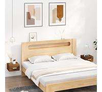FUDUGEHMIOFWFJJ Wall Mounted Nightstands 2 Pack Brown Oak 35x35x20cm Floating Shelves Bedroom Storage Organizer with High Weight Capacity Modern Design