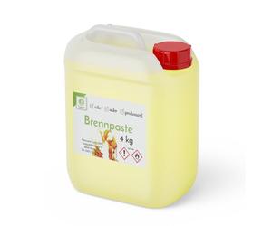 Fuduu Pasta combustibile di sicurezza - tanica da 4 kg, durata circa 2-3 ore a 200 g, inodore e senza residui, ideale per fonduta e chafing dish scaldavivande - 1 tanica da 4 kg