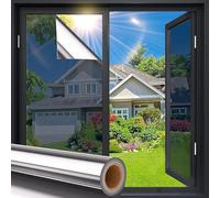 Fueegue Pellicola per Vetri Finestre Privacy Pellicola Autoadesivo Statico per Vetri, Anti-UV, Pellicola Riflettente per la Privacy, Pellicola per Cucina, Ufficio,Balcone