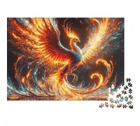 Fuego Fénix mítico Puzzle Da 1000 Pezzi in Cartone Robusto Per Collezionisti, Puzzle Ultra Difficile, Gioco Di Festa, Miglior Regalo Per Collezionisti Appassionati Di Puzzle 52x38cm/1000pcs