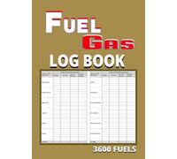 Fuel Gas Log Book: Pocket Size 3600 Fuel Log | Jan-Dec Vehicle Refueling Record | 5” x 7” Glove Box Logbook with 60 Double-Sided Pages