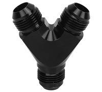 Fuel Hose Y Adapter | Anodized Aluminum Alloy Splitter Fitting | Universal Leak - Proof Coupler for Gas/Liquid Lines | High Flow Low Flow Impedance Design (10AN)