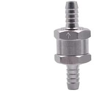 Fuel Non Return Check Valve 6/8/10/12mm Aluminium Alloy Petrol Diesel Water Fuel Line One Way for Peugeot Renault(2pcs 6mm)
