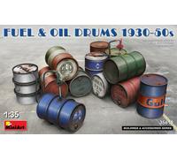 Miniart MA35613 Modellino Veicolo da Guerra In Plastica da Montare, Fuel & Oil Drums 1930-50S, Scala 1:35