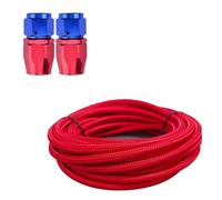 Fuel Oil Line Tubo flessibile for carburante universale Racing Linea olio Tubo intrecciato in acciaio inossidabile raffreddato ad olio AN4AN6AN8AN10AN12(AN4 0 Degree,8Meter)