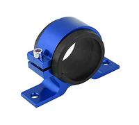 Fuel Pump Mounting Bracket Aluminum Alloy 50mm Universal Fit Rubber Insert Clamp Cradle For Car Fuel Filters And Pumps Durable Resistant Easy Install No Welding (Blue)