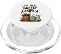 Fueled by Coffee and Compost Gardening Humor PopSockets PopGrip per MagSafe