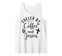 Fueled By Coffee And Jesus Mama Runs on Coffee And Jesus Mom Canotta