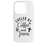 Fueled By Coffee and Jesus Mama Runs on Coffee and Jesus Mom Custodia per iPhone 14 Pro