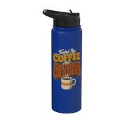 Fueled By Coffee And Second Graders Teacher Stainless Steel Insulated Water Bottle