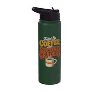 Fueled By Coffee And Second Graders Teacher Stainless Steel Insulated Water Bottle