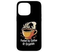 Fueled By Coffee & Cryptids Bigfoot Design Custodia per iPhone 14 Pro Max